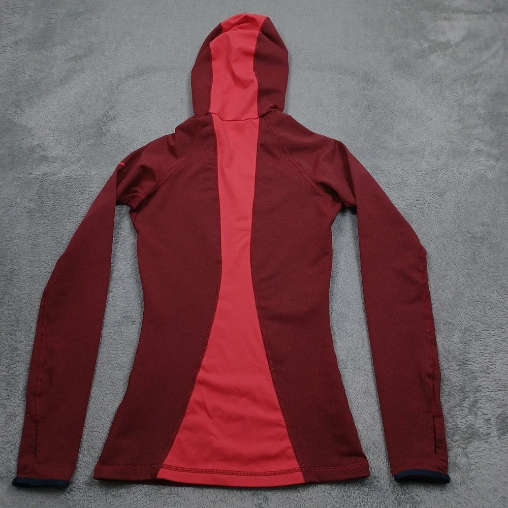 Nike Hoodie Womens XS Red Pro Activewear Pullover Sweater Pockets Casual